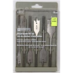 MASTERCRAFT 6PC WOOD SPADE BIT SET