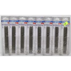 EIGHT 5PC MASTERCRAFT SCREWDRIVER BIT SETS