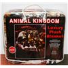 Image 1 : NEW! "ANIMAL KINGDOM" LUXURY PLUSH BLANKET (QUEEN)