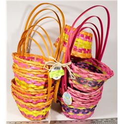 LARGE BUNDLE OF NEW BAMBOO EASTER BASKETS