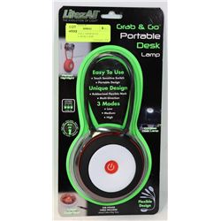 NEW LITEZALL GRAB & GO PORTABLE DESK LAMP