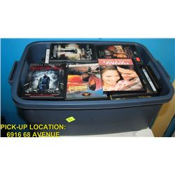 TOTE OF ASSORTED DVD MOVIES