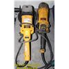 Image 1 : LOT OF 2 DEWALT ELECTRIC GRINDERS