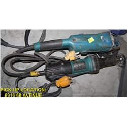 PAIR OF MAKITA ELECTRIC GRINDING TOOLS
