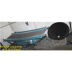 PORTABLE HAMMOCK, COMES WITH CASE & CHAIR