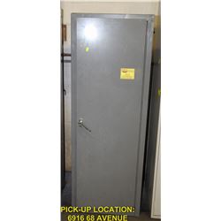 METAL STORAGE CABINET WITH CONTENTS 23"X65"X18"