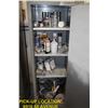 Image 2 : METAL STORAGE CABINET WITH CONTENTS 23"X65"X18"
