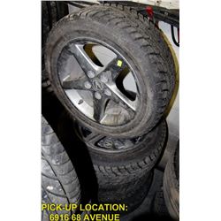 SET OF 4 WINTER QUEST DURATION TIRES AND RIMS
