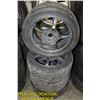 Image 1 : SET OF 4 YOKOHAMA TIRES AND RIMS 205/40 ZR17