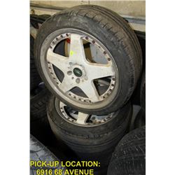 SET OF 4 DUNLOP SPORT MAXX TIRES AND RIMS