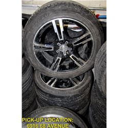 SET OF 4 DUNLOP SIGNATURE TIRES AND RIMS 225/50