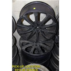 SET OF 4 BLACK RIMS 18 X 8.0