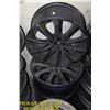 Image 1 : SET OF 4 BLACK RIMS 18 X 8.0
