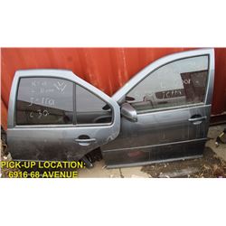 SET OF DOORS AND FRONT 1/4 PANEL FOR JETTA