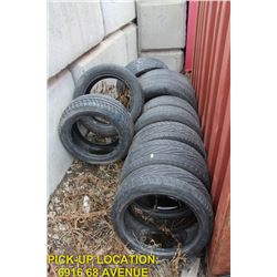 LARGE LOT OF ASSORTED TIRES