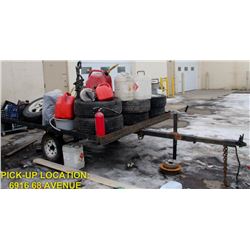 8FT X 6FT FLAT DECK TRAILER, INCLUDES ALL ITEMS