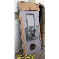 CUSTOM MADE EXHAUST FAN MAN DOOR INSERT