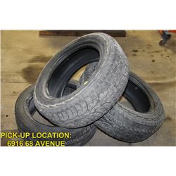 LOT OF 3 UNMATCHED TIRES