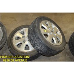 PAIR OF HONDA ULTRA TIRES & RIMS, P205/55 R15