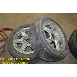 PAIR OF TIRES & RIMS, 205/55 R16