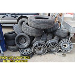 LARGE LOT OF MISC TIRES
