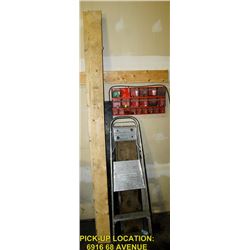 WALL MOUNT BOLT STORAGE, STEP LADDER & MISC