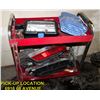 Image 1 : ROLLING SHOP CART WITH CONTENTS