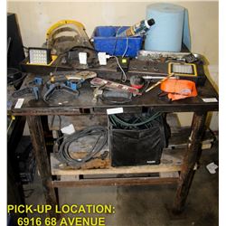 MISC LOT: INCLUDES LIGHT BAR, TOOLS AND MORE