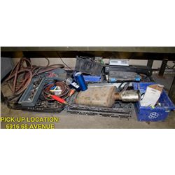 LARGE MISC LOT: INCLUDES AIR HOSE, TOOLS, PART &