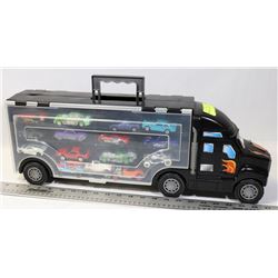 HOT WHEELS TRANSPORT FULL OF CARS