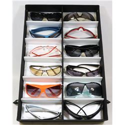 12 PAIRS REPLICA DESIGNER SUNGLASSES, COMES