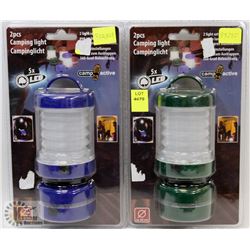 LOT OF 4 NEW! LED CAMPING LIGHTS