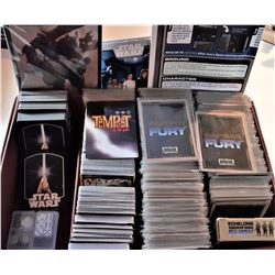 1) LOT OF 100'S OF TRADING CARDS