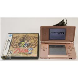 NINTENDO DS LITE W/ ZELDA GAME & CHARGER