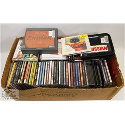 TWO FLATS OF ASSORTED CDS