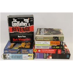 LOT OF 8 NOVELS ON CD INCLUDES THE GODFATHERS