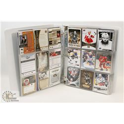 BINDER OF OVER 360 UPPER DECK INSERT HOCKEY CARDS.