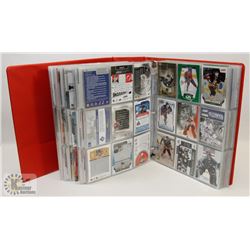 BINDER OF OVER 740 INSERT HOCKEY CARDS - ASST