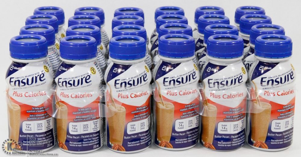 CASE OF 24 BUTTER PECAN PLUS CALORIES ENSURE