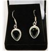Image 1 : #114-CHROME DIOPSIDE GEMSTONE EARRINGS
