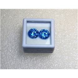 20)  LOT OF 2 MATCHED OCEAN BLUE