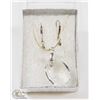 Image 1 : SWAROVSKI CRYSTAL NECKLACE AND EARRING SET