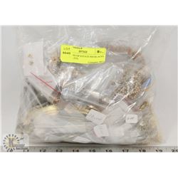 SMALL BAG OF ESTATE NECKLACES & BRACELETS.