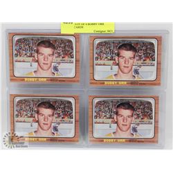 REPRINT LOT OF 4 BOBBY ORR ROOKIE CARDS
