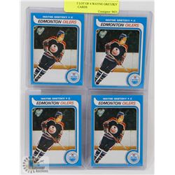 REPRINT LOT OF 4 WAYNE GRETZKY ROOKIE CARDS