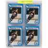 Image 1 : REPRINT LOT OF 4 WAYNE GRETZKY ROOKIE CARDS