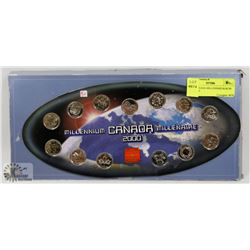 2000  CANADA MILLENNIUM RCM COIN SET