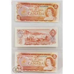 1974 STOCK SHEET $2 BILLS