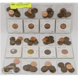 LOT OF 80 MIXED DATE PENNIES