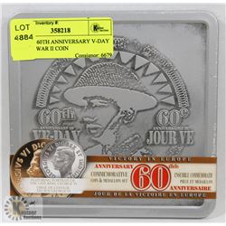 SEALED 60TH ANNIVERSARY V-DAY WORLD WAR II COIN